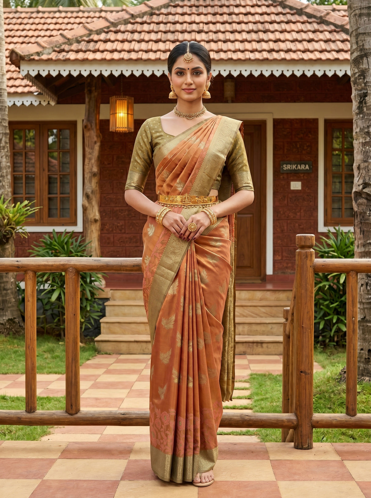 MIMOSA Saree Saree — front view on mannequin