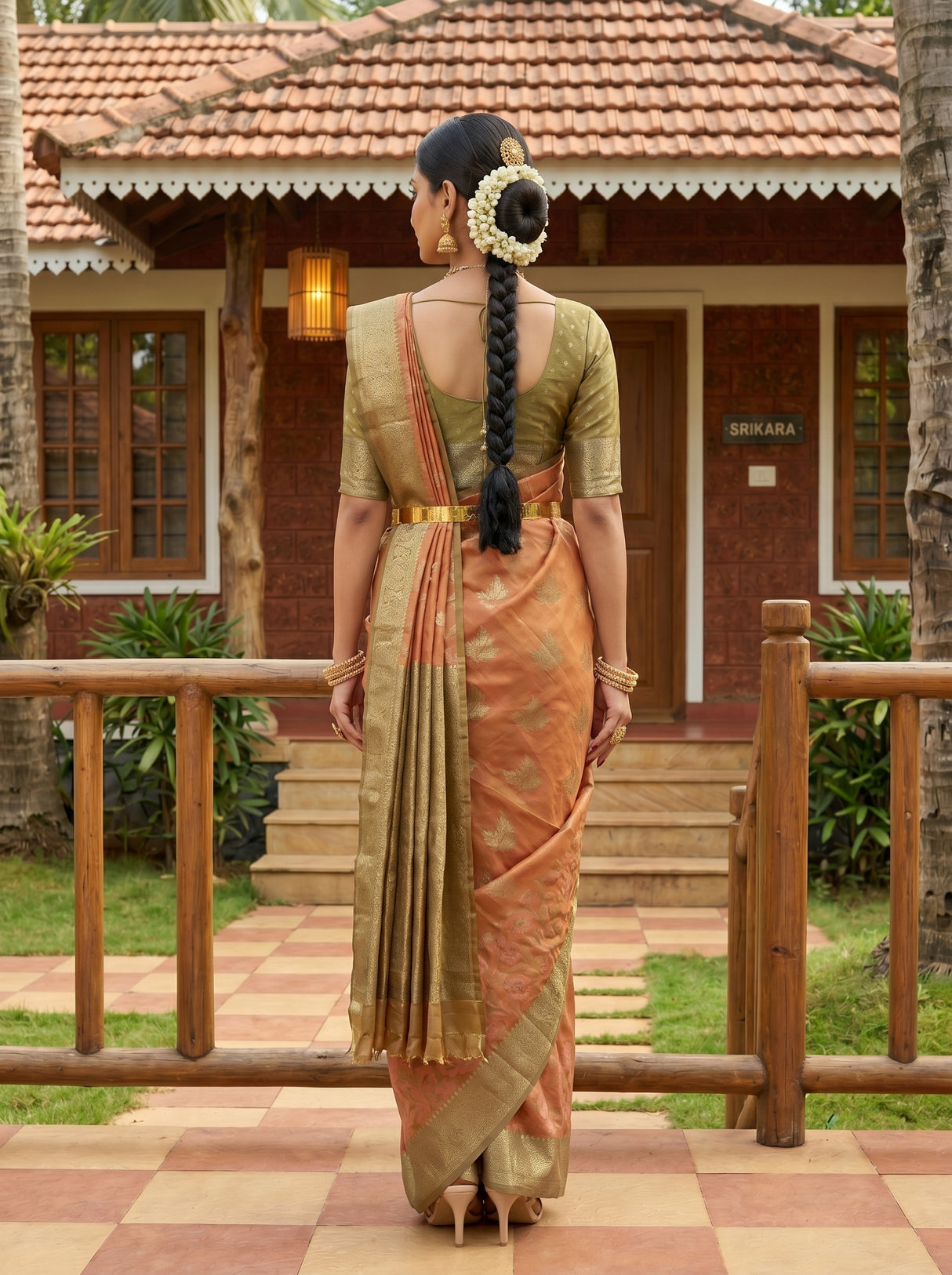 MIMOSA Saree Saree — pose 2 styling detail