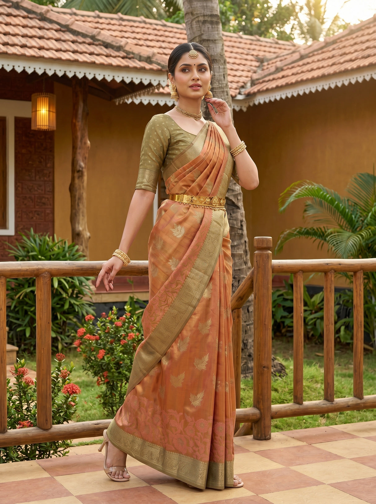 MIMOSA Saree Saree — pose 5 styling detail