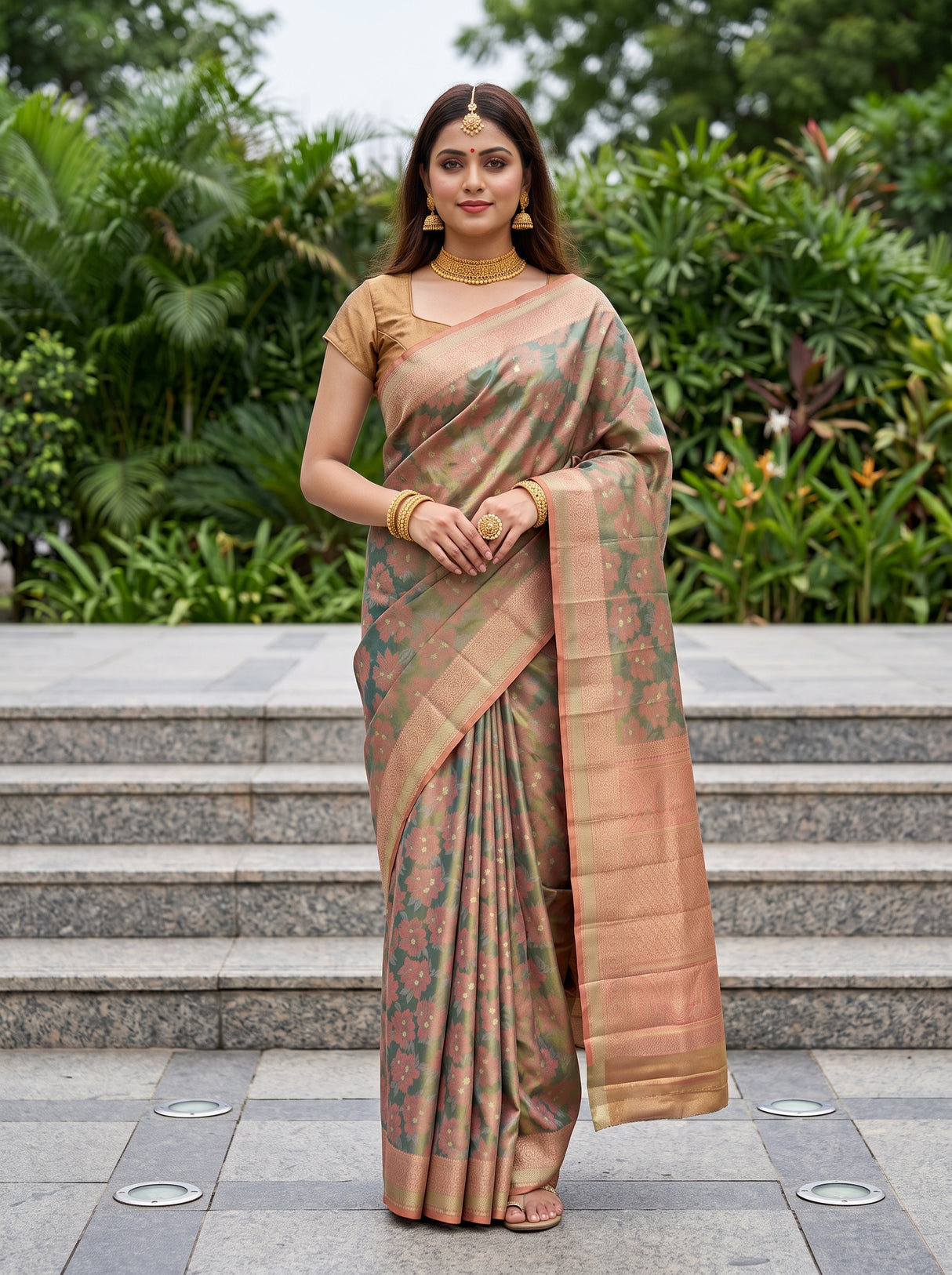MIMOSA Saree Saree — front view on mannequin