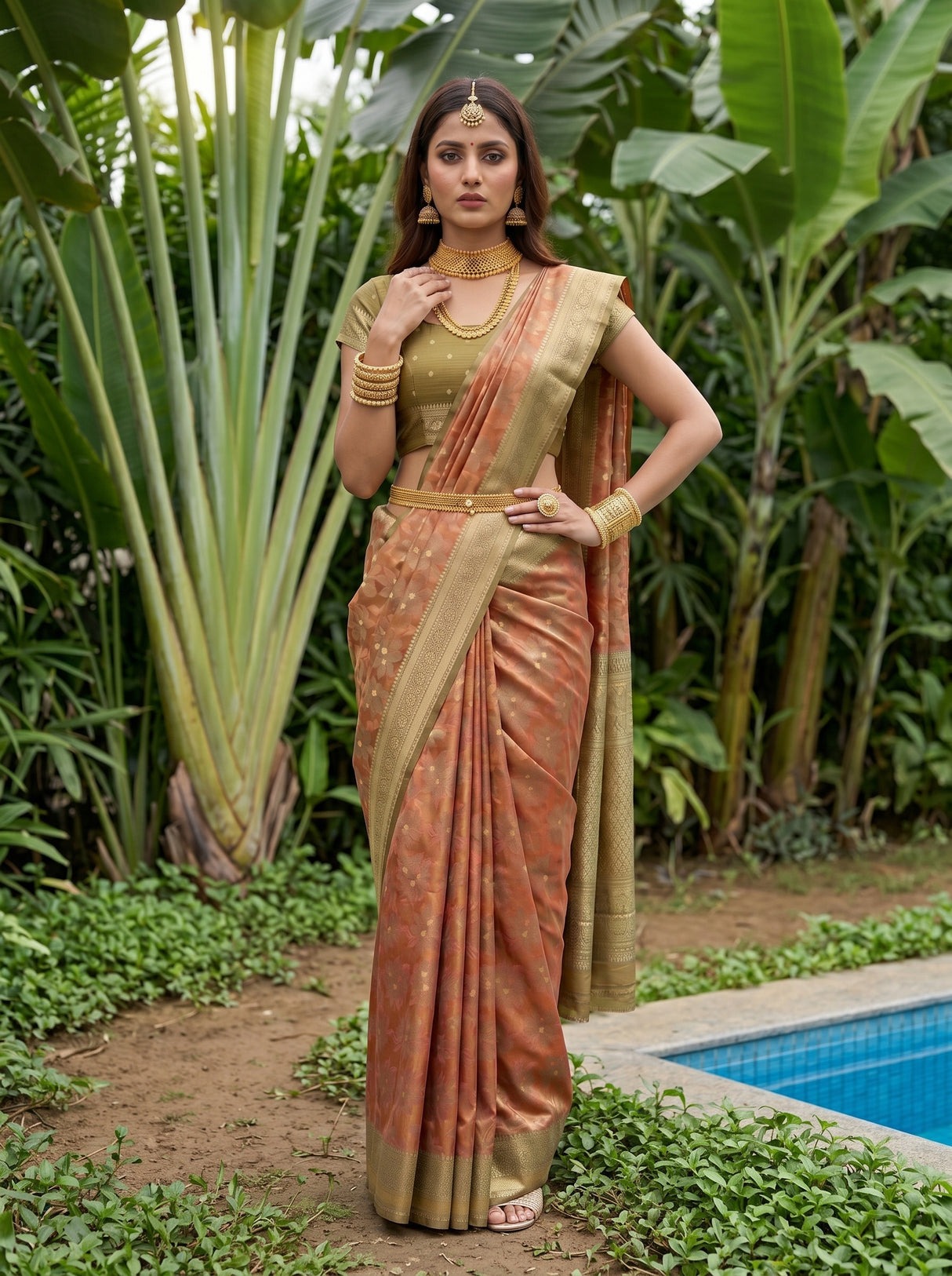 MIMOSA Saree Saree — pose 4 styling detail