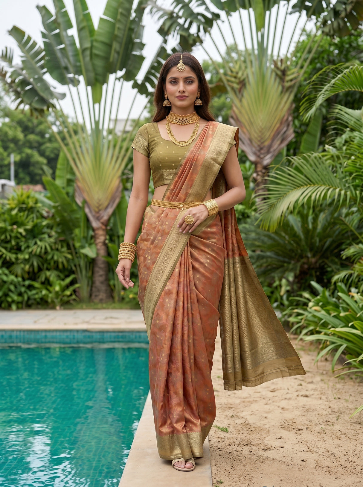 MIMOSA Saree Saree — pose 6 styling detail