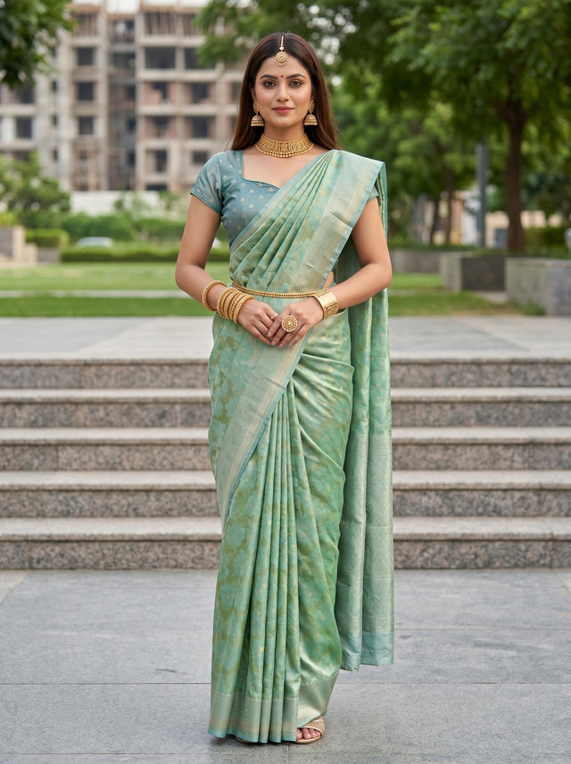 MIMOSA Saree Saree — front view on mannequin