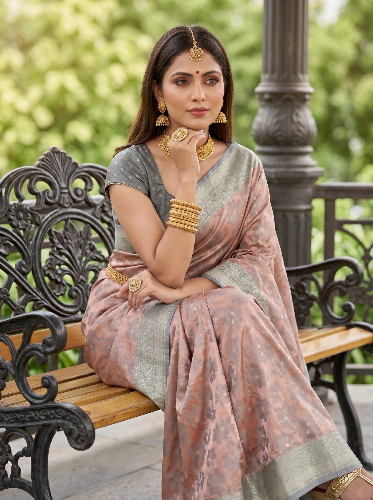 MIMOSA Saree Saree — pose 10 styling detail