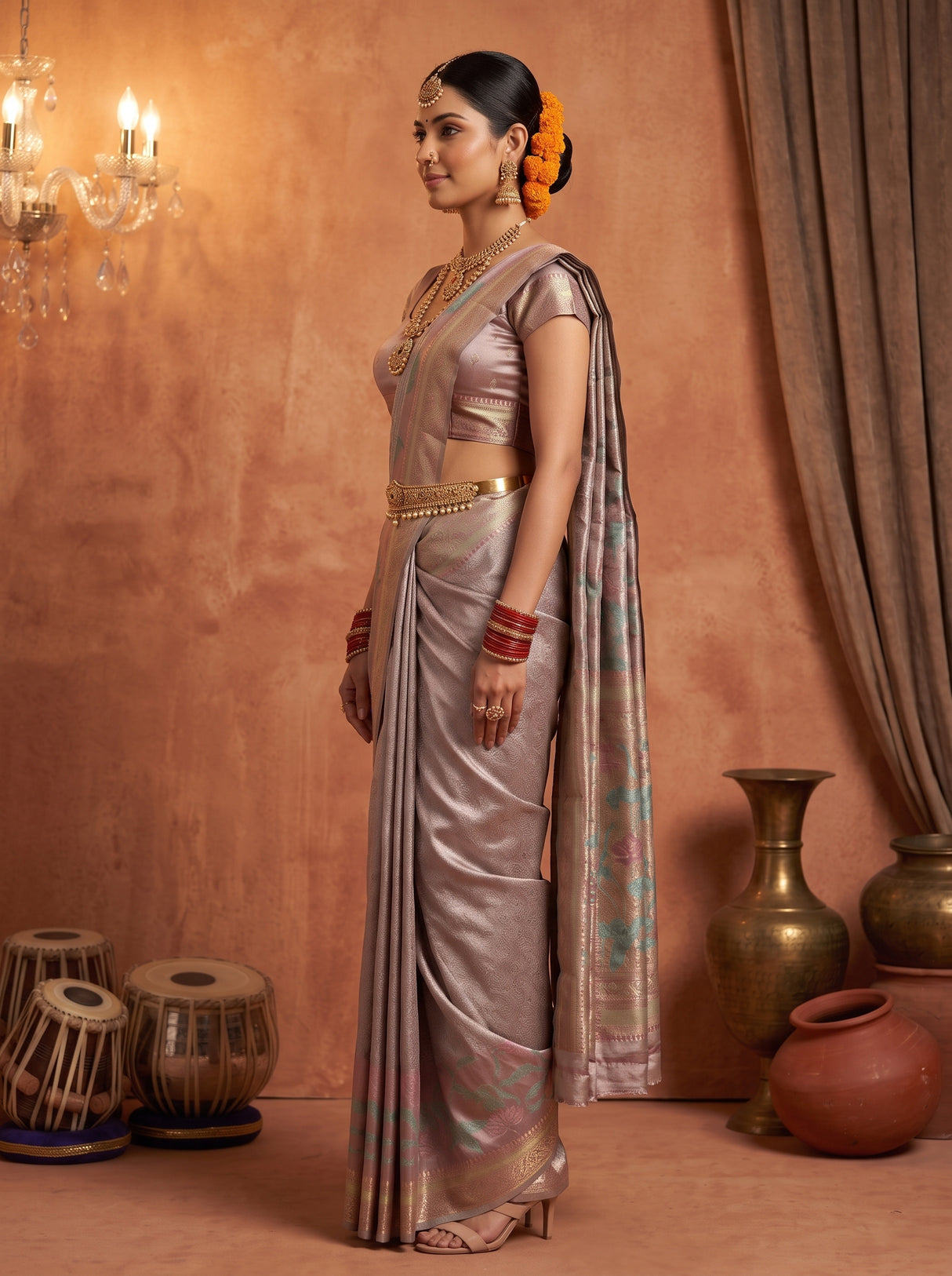 MIMOSA Saree Saree — pose 3 styling detail