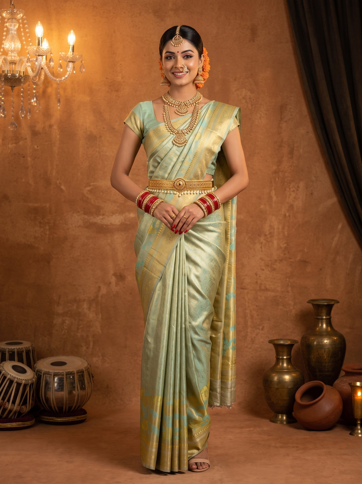 MIMOSA Saree Saree — front view on mannequin