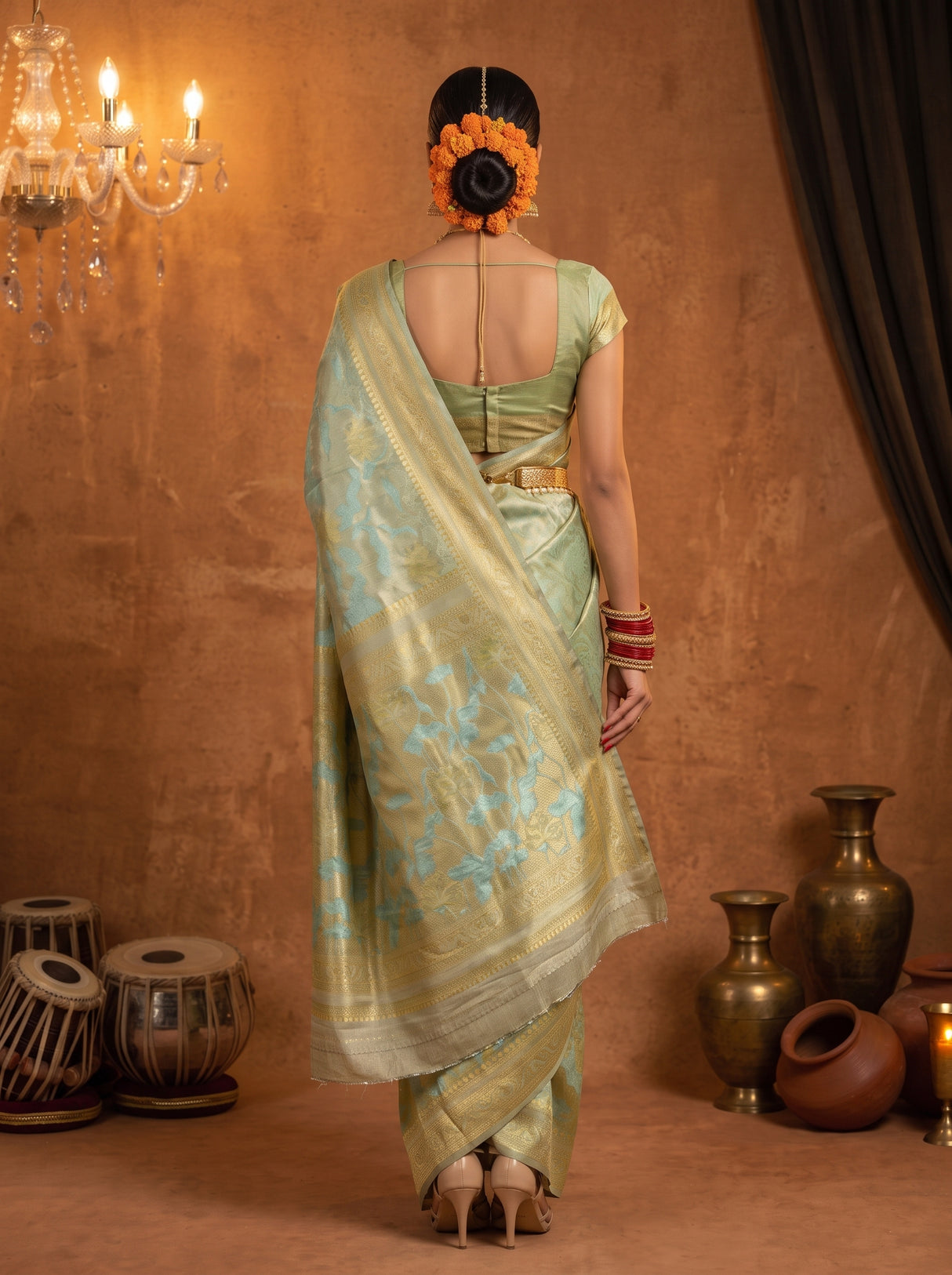 MIMOSA Saree Saree — pose 2 styling detail