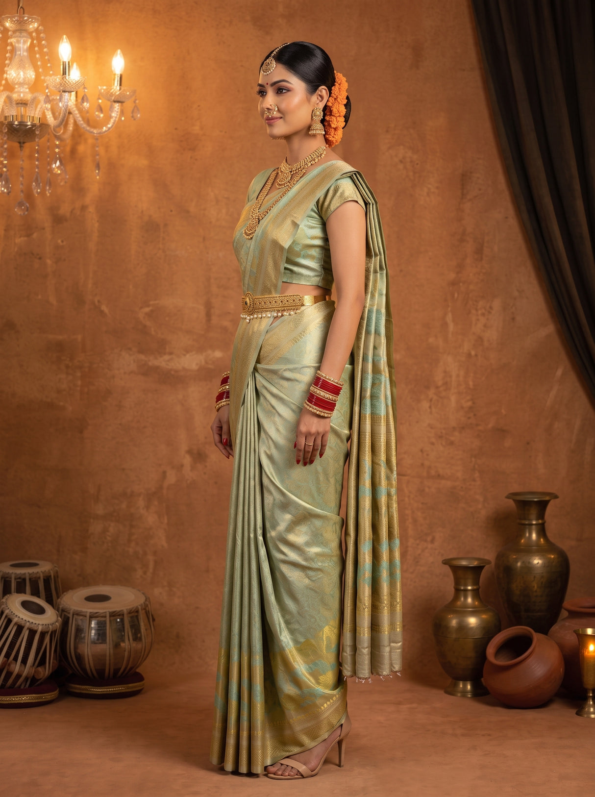 MIMOSA Saree Saree — pose 3 styling detail