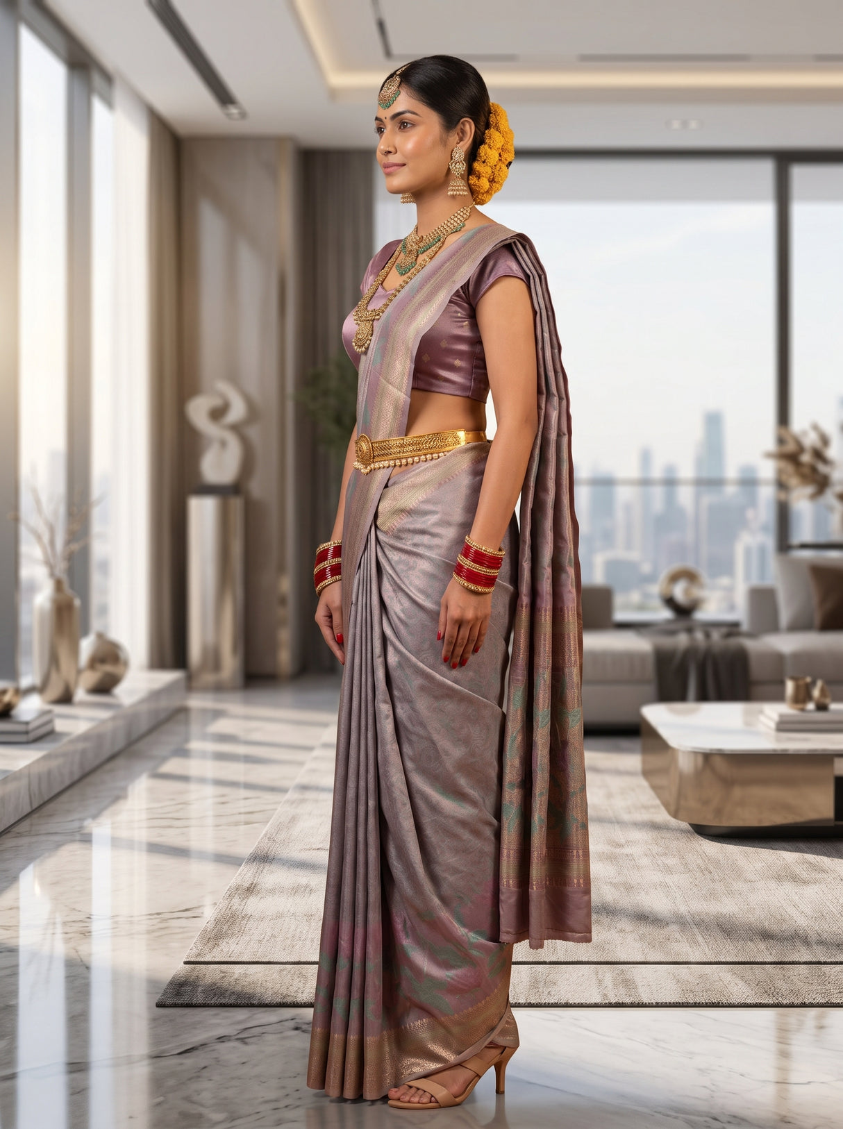 MIMOSA Saree Saree — pose 3 styling detail