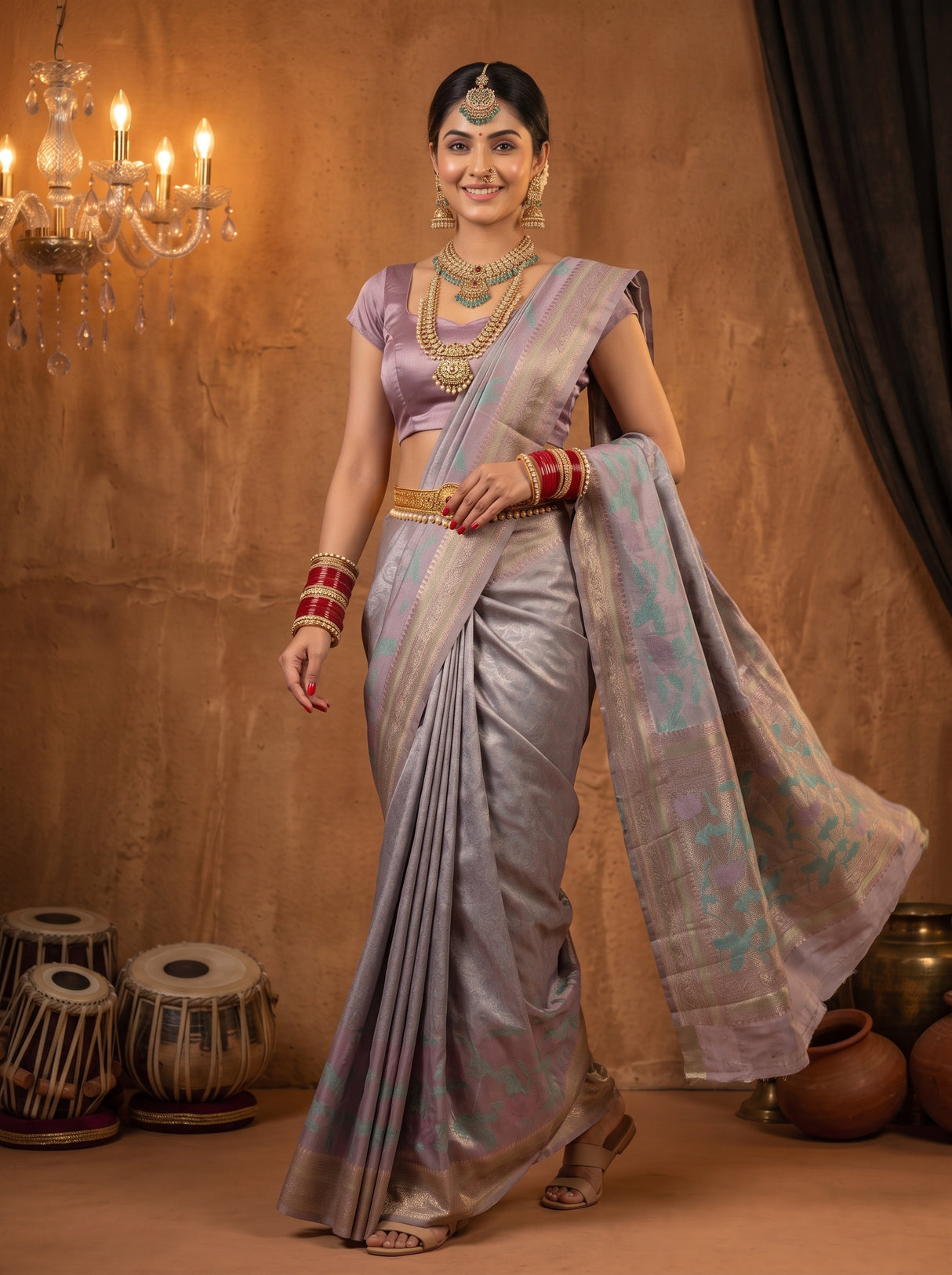 MIMOSA Saree Saree — pose 6 styling detail