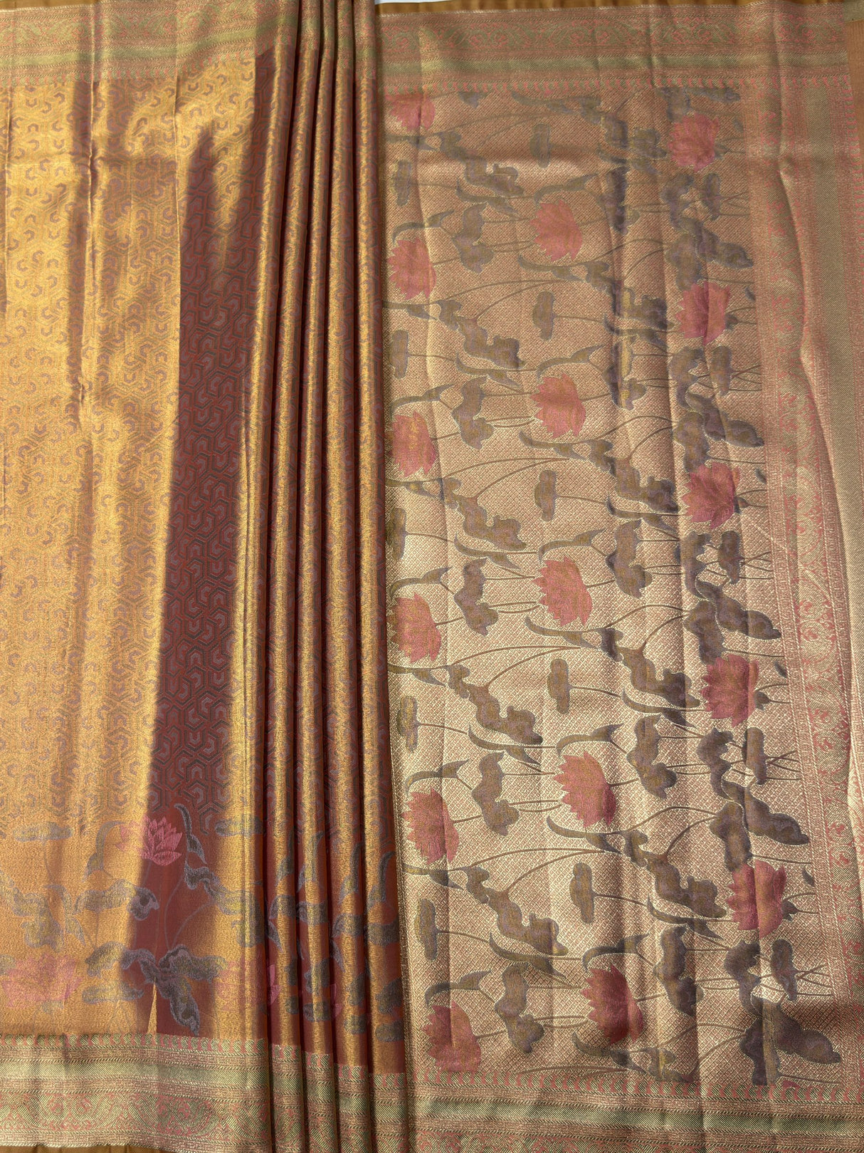 MIMOSA Saree Saree — pallu and zari work detail