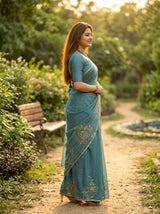 MIMOSA Saree Saree — pose 3 styling detail