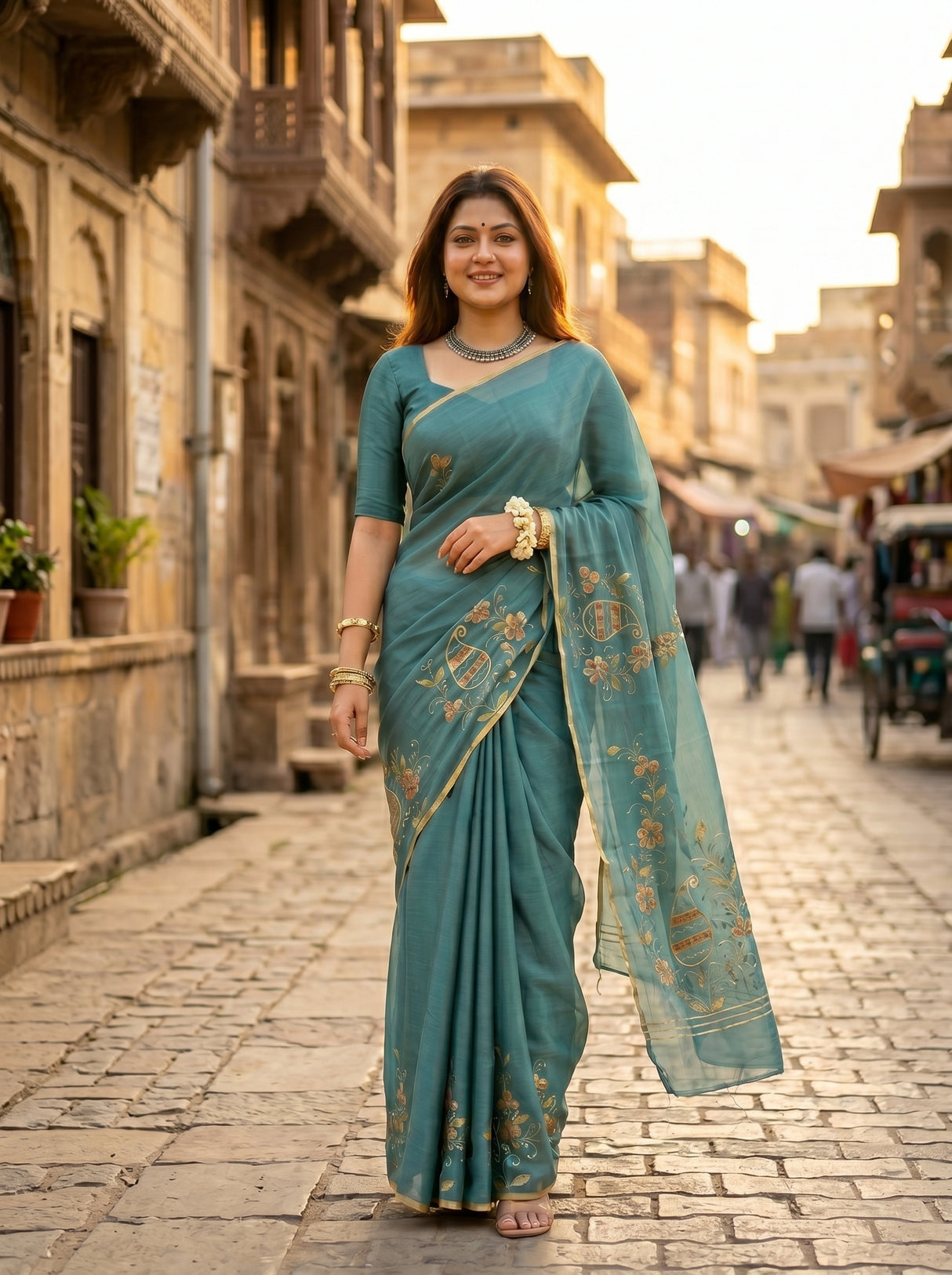 MIMOSA Saree Saree — pose 6 styling detail