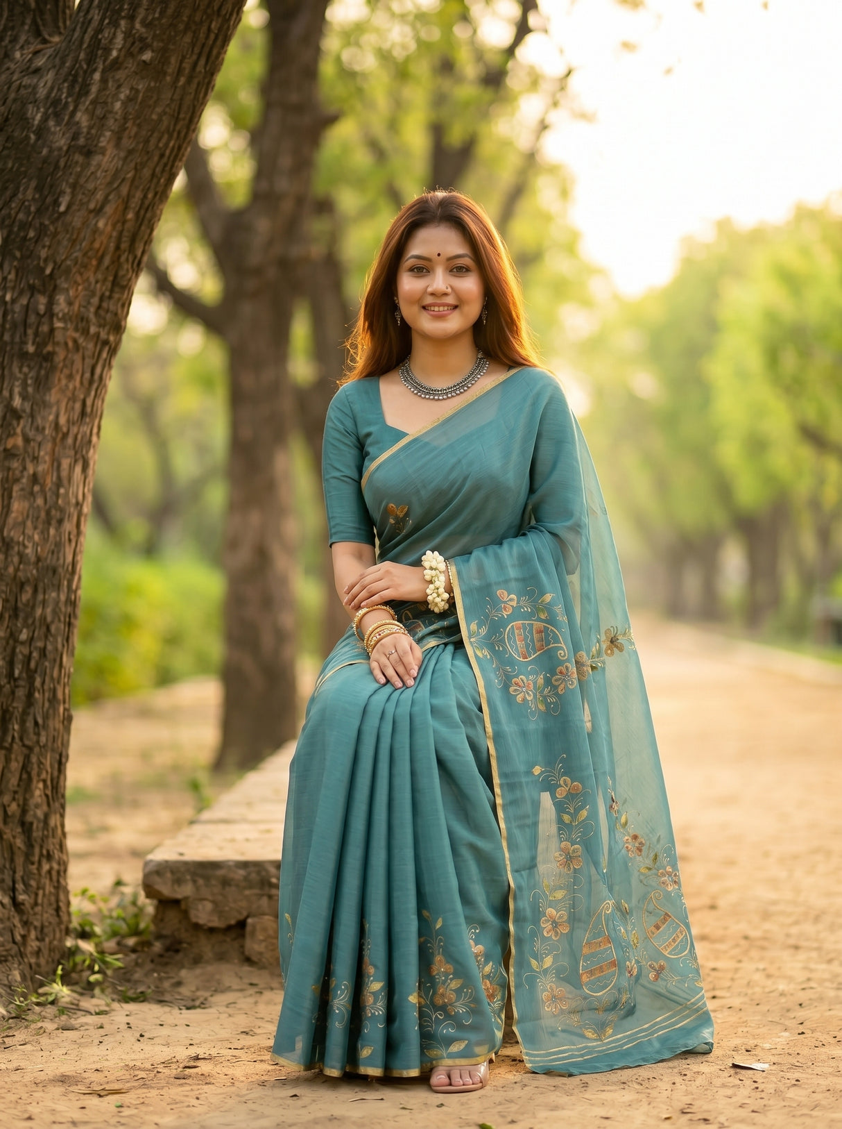 MIMOSA Saree Saree — pose 8 styling detail