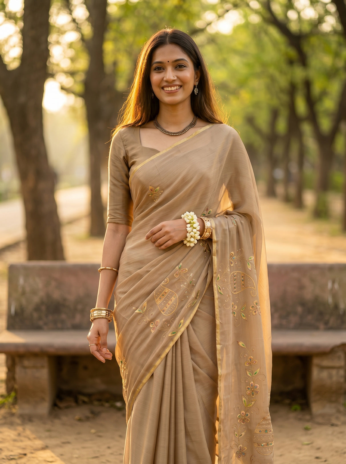 MIMOSA Saree Saree — pose 10 styling detail