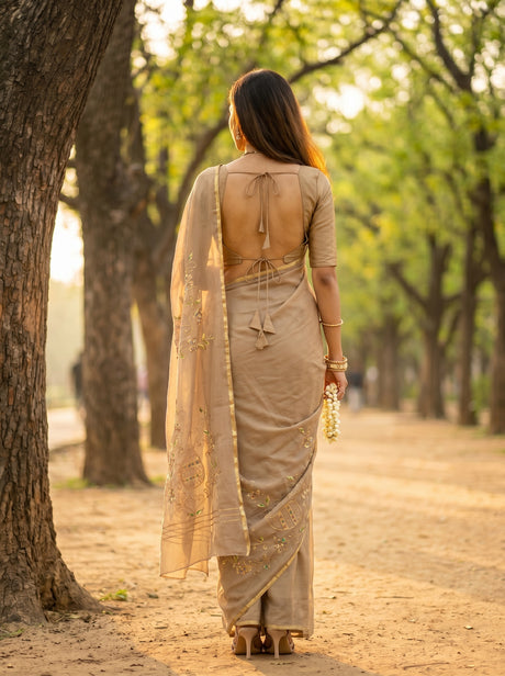 MIMOSA Saree Saree — pose 2 styling detail