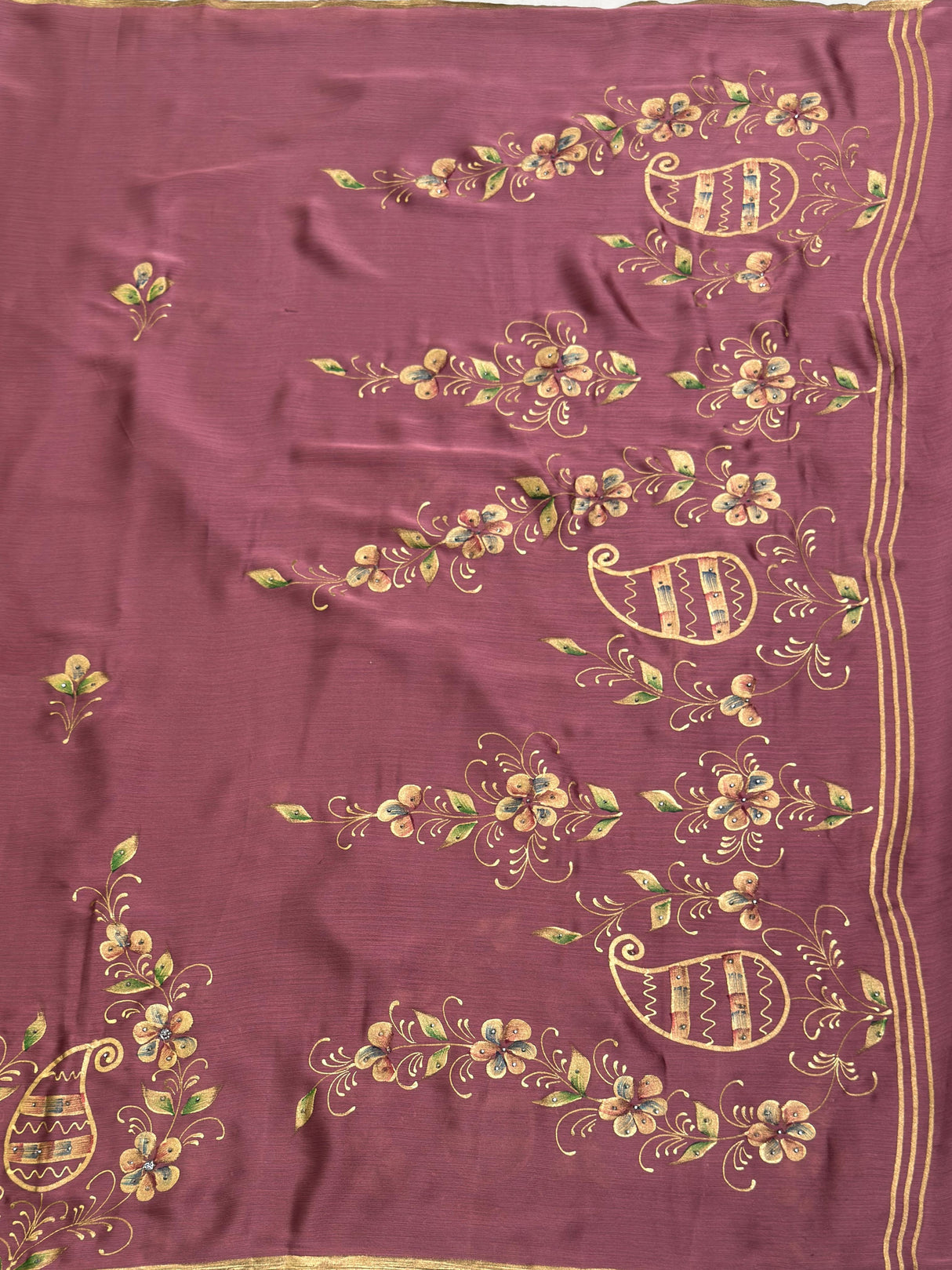 MIMOSA Saree Saree — pallu and zari work detail