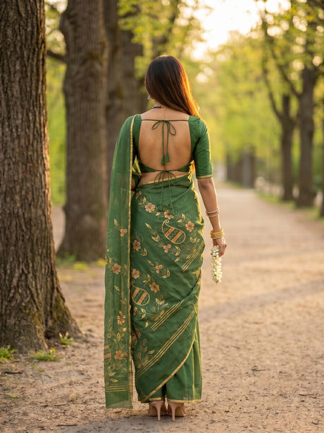 MIMOSA Saree Saree — pose 2 styling detail
