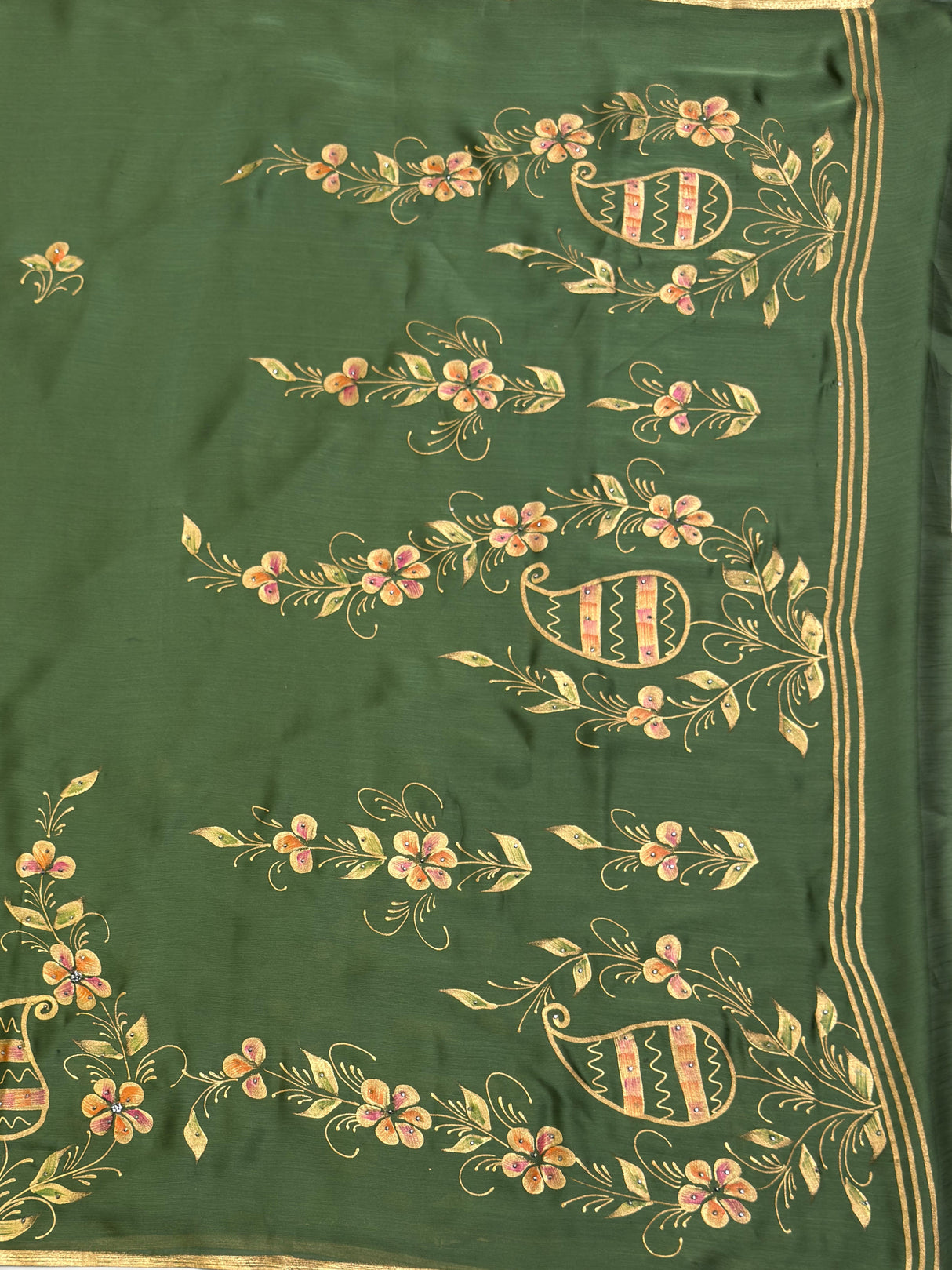 MIMOSA Saree Saree — pallu and zari work detail