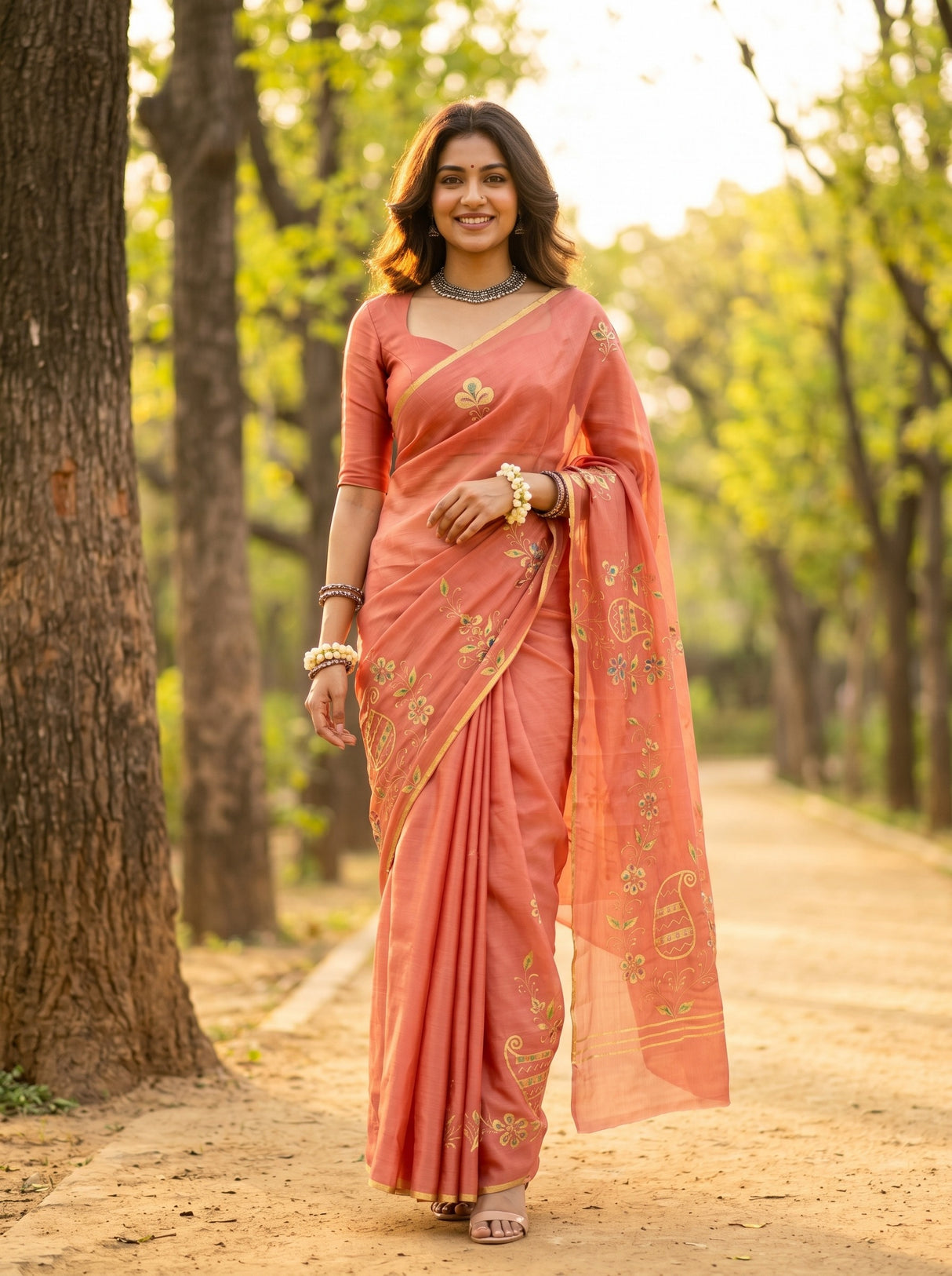 MIMOSA Saree Saree — front view on mannequin