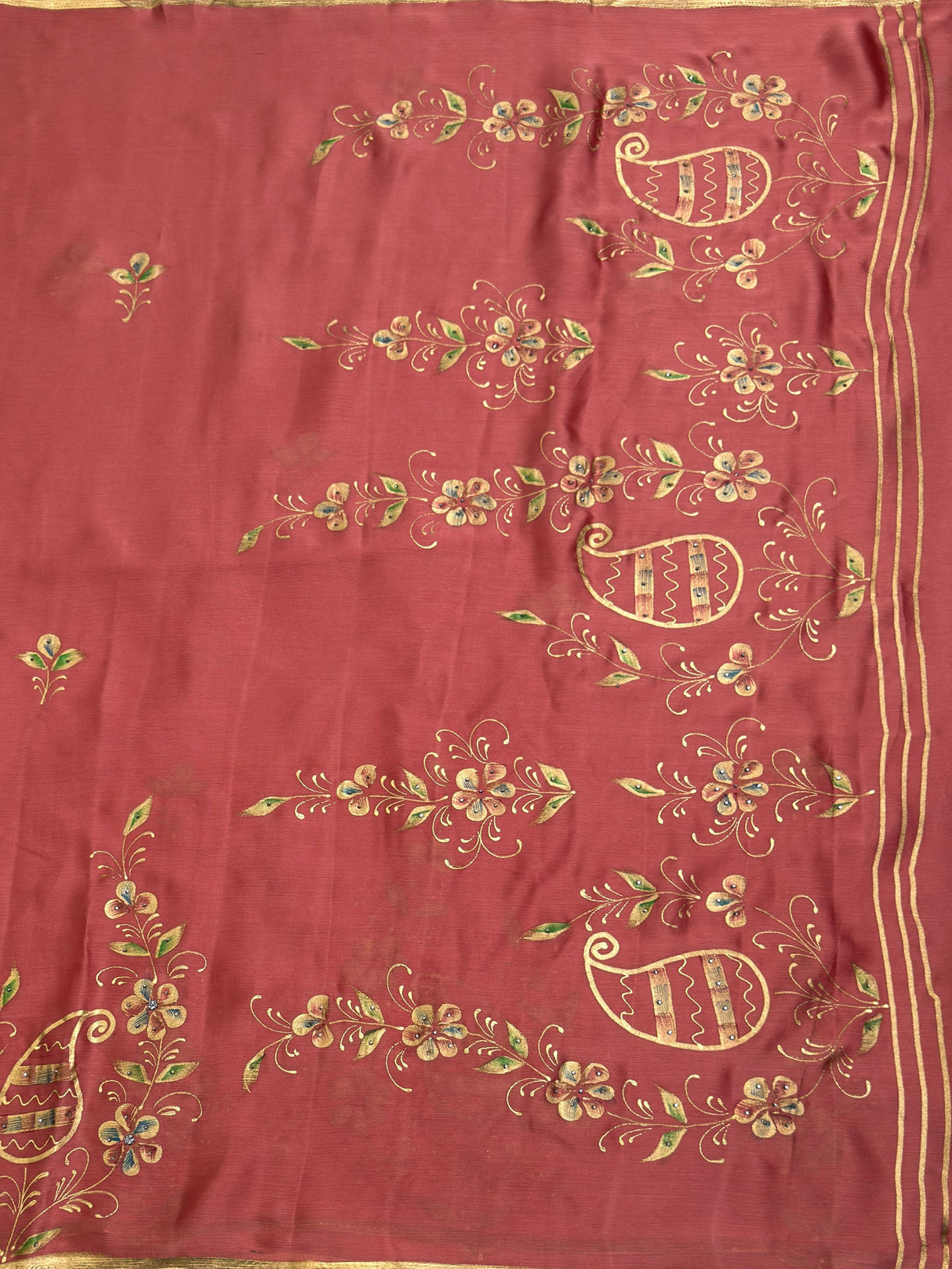 MIMOSA Saree Saree — pallu and zari work detail