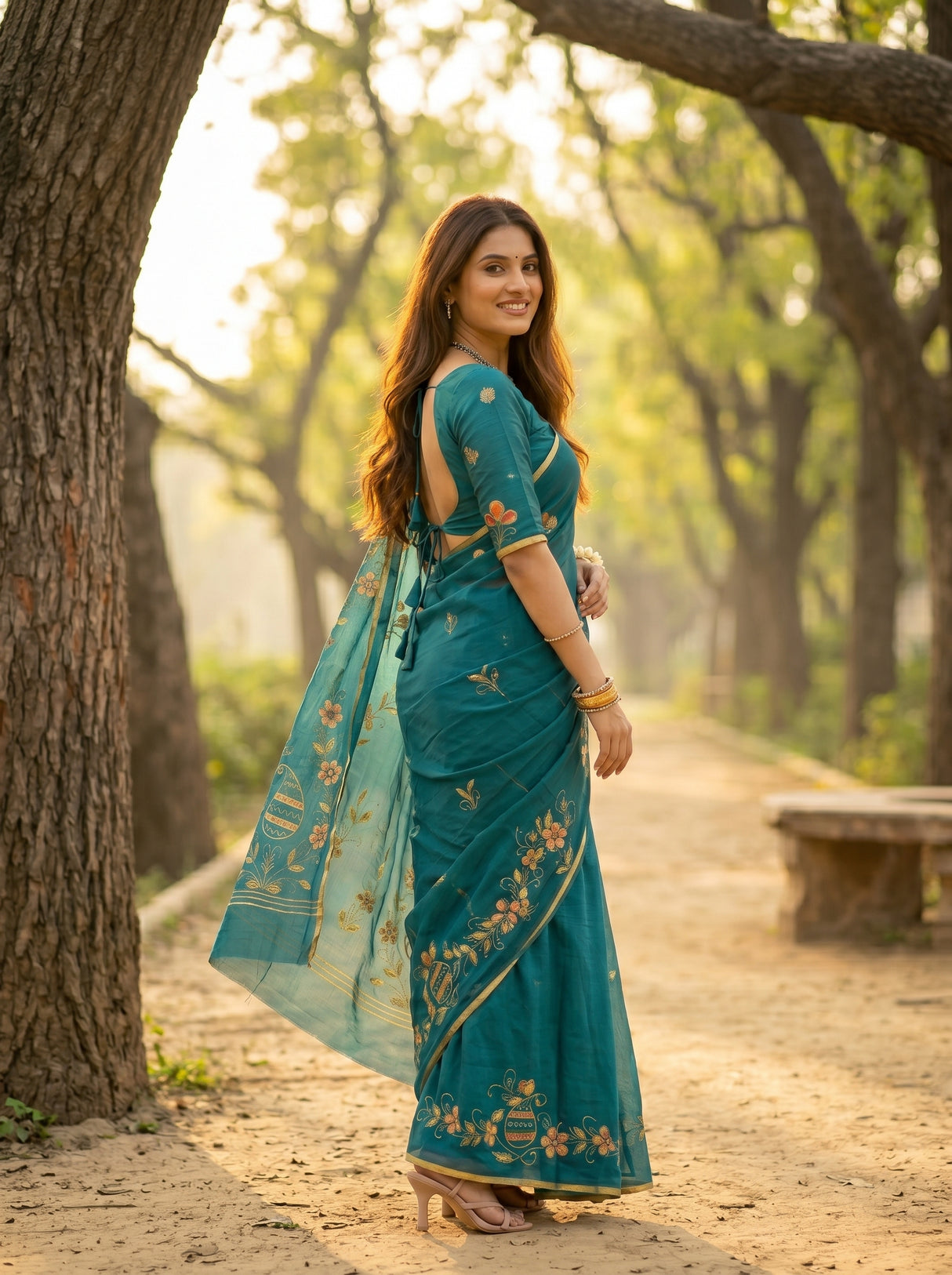 MIMOSA Saree Saree — pose 9 styling detail
