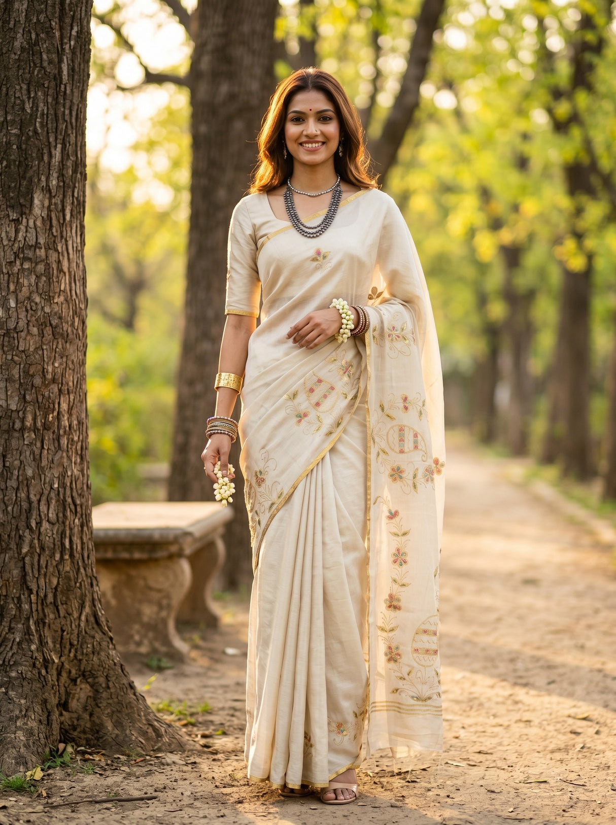 MIMOSA Saree Saree — front view on mannequin