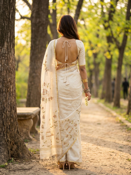 MIMOSA Saree Saree — pose 2 styling detail