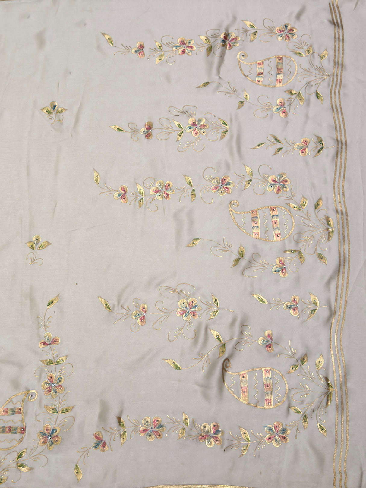 MIMOSA Saree Saree — pallu and zari work detail
