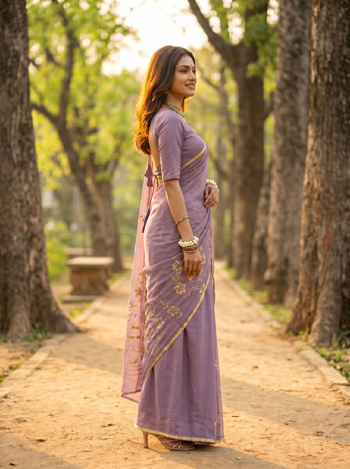 MIMOSA Saree Saree — pose 3 styling detail