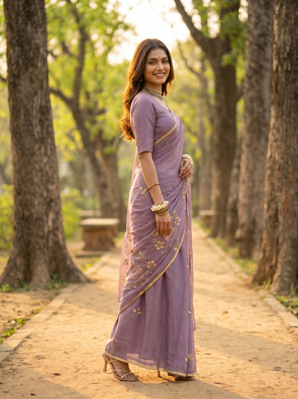 MIMOSA Saree Saree — pose 5 styling detail