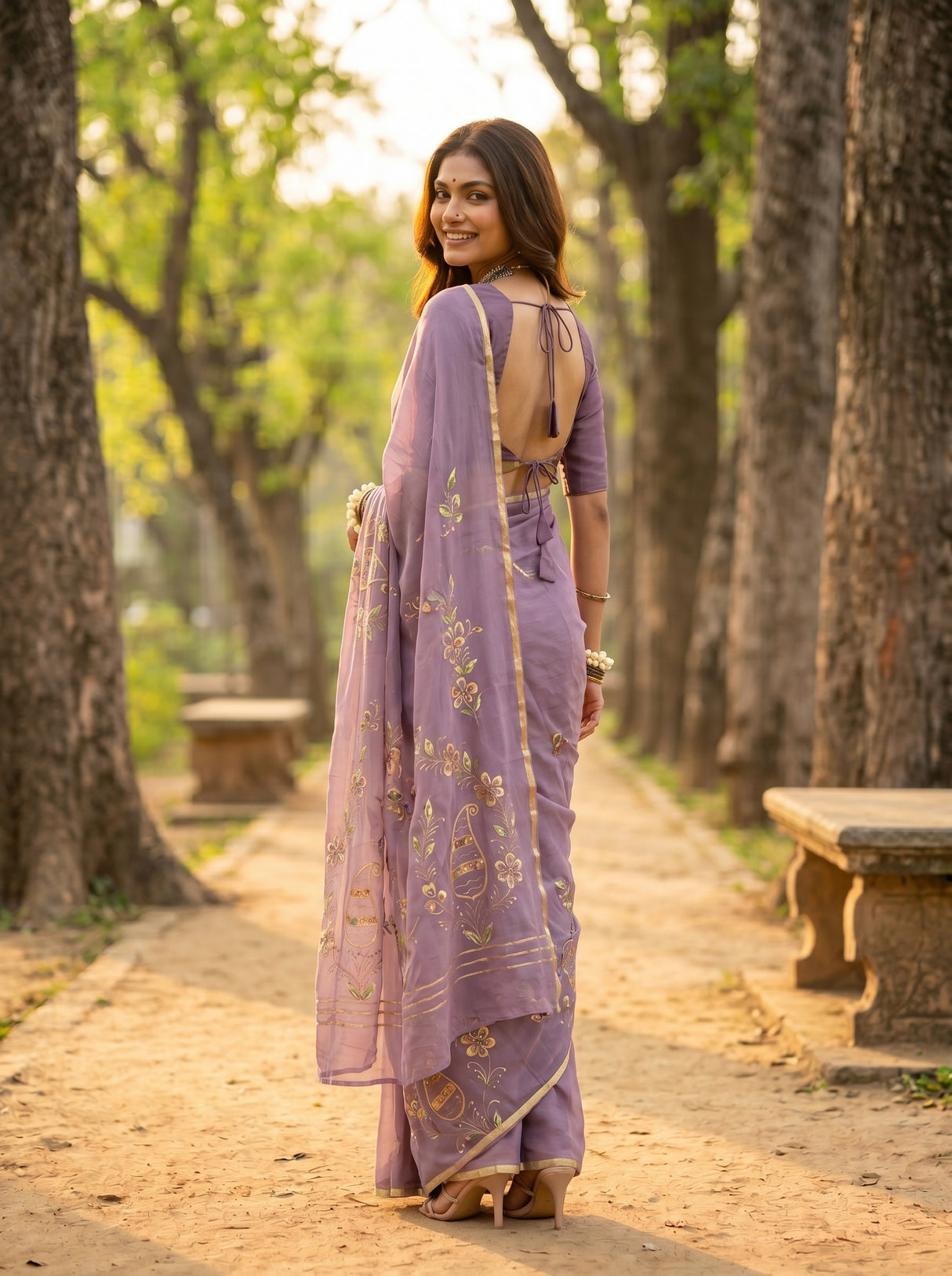 MIMOSA Saree Saree — pose 7 styling detail