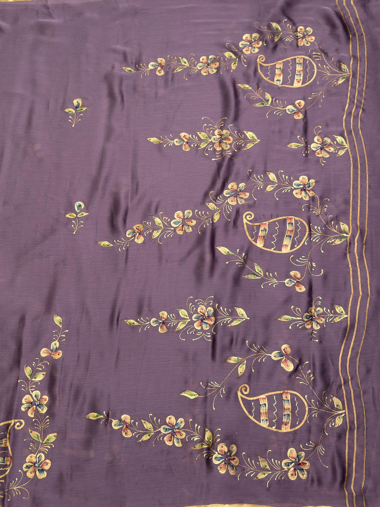 MIMOSA Saree Saree — pallu and zari work detail