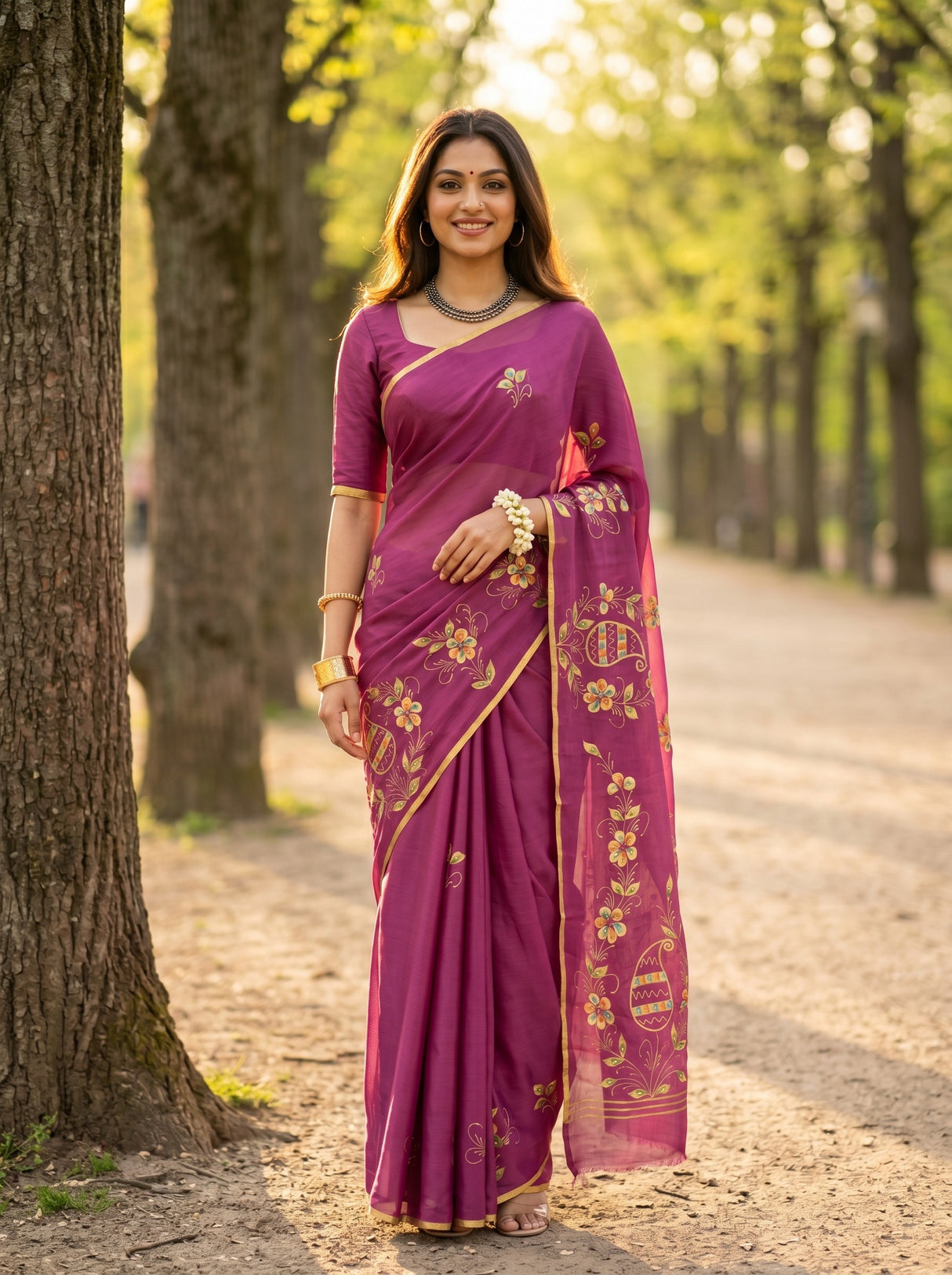 MIMOSA Saree Saree — front view on mannequin