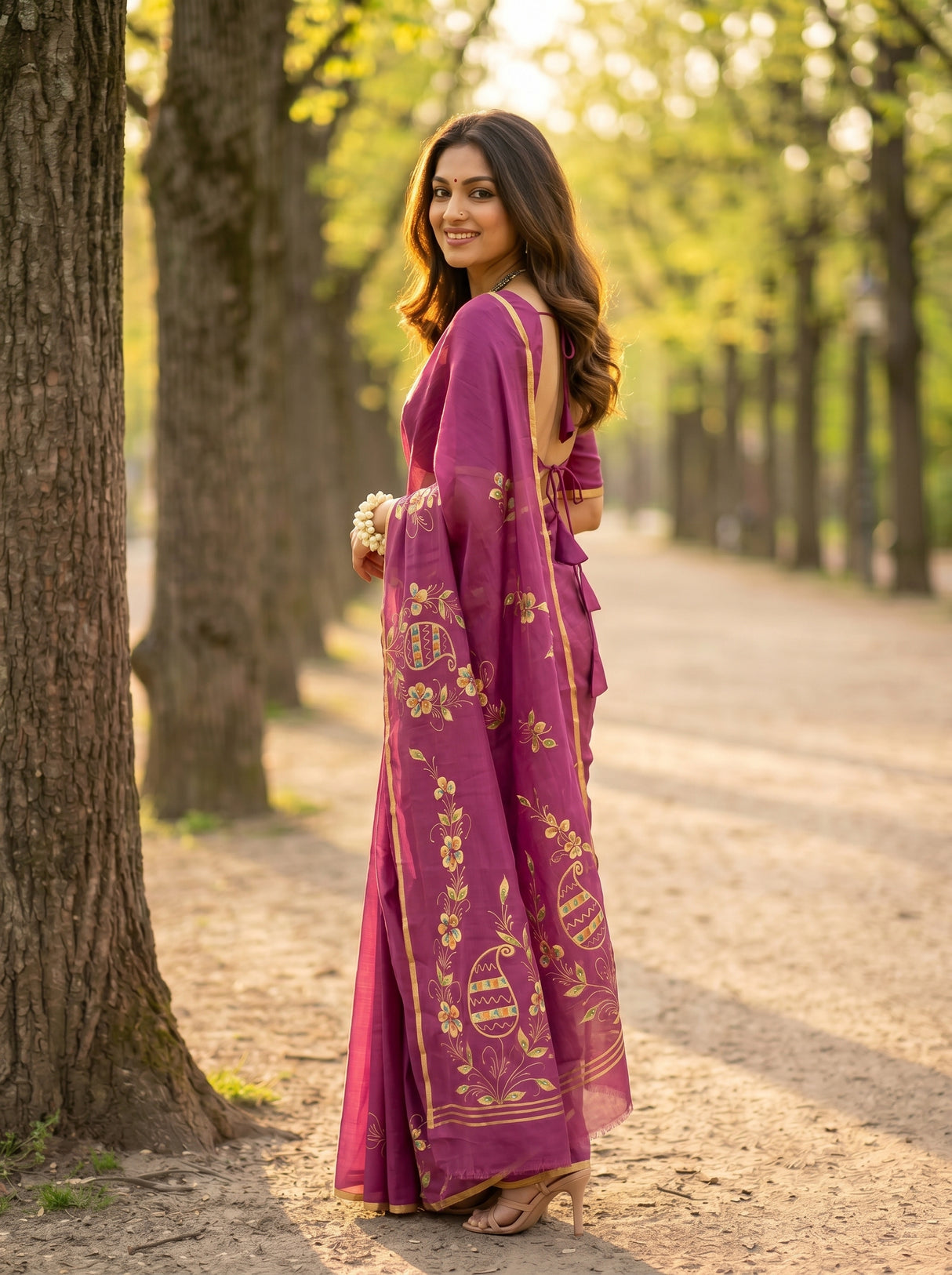 MIMOSA Saree Saree — pose 5 styling detail