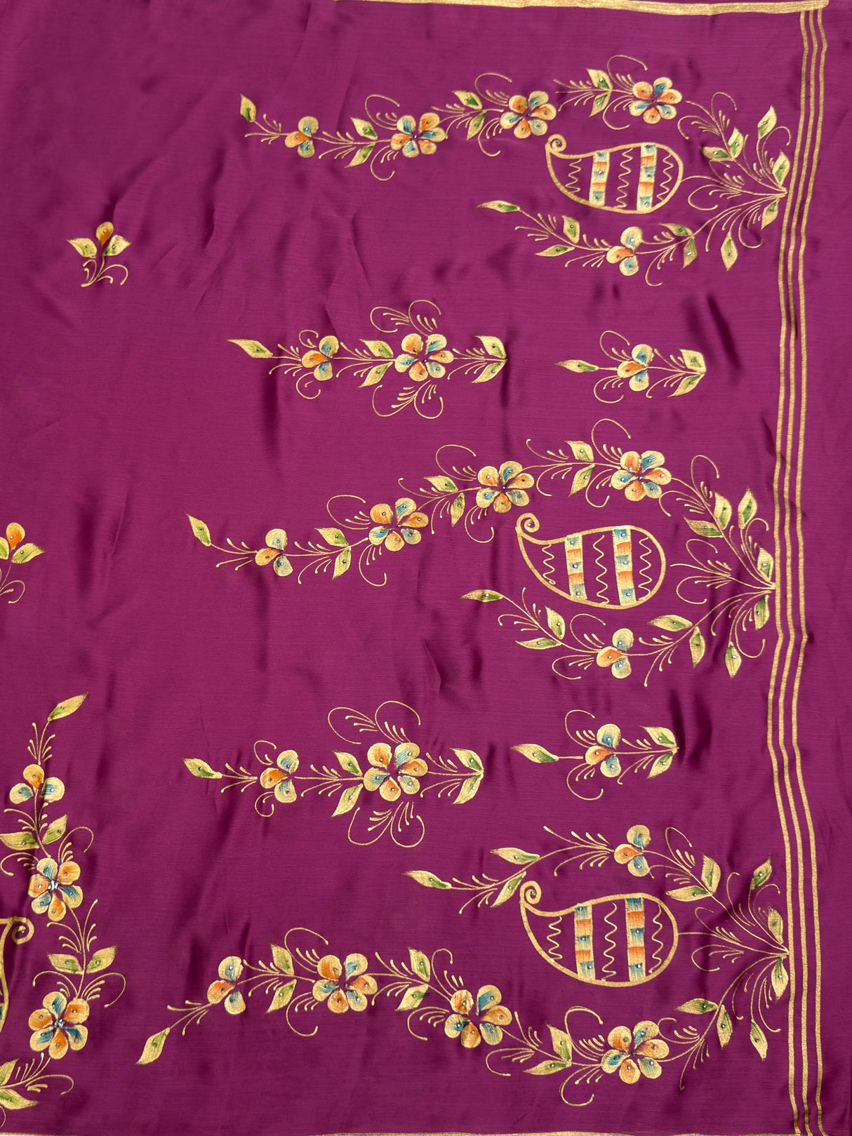 MIMOSA Saree Saree — pallu and zari work detail