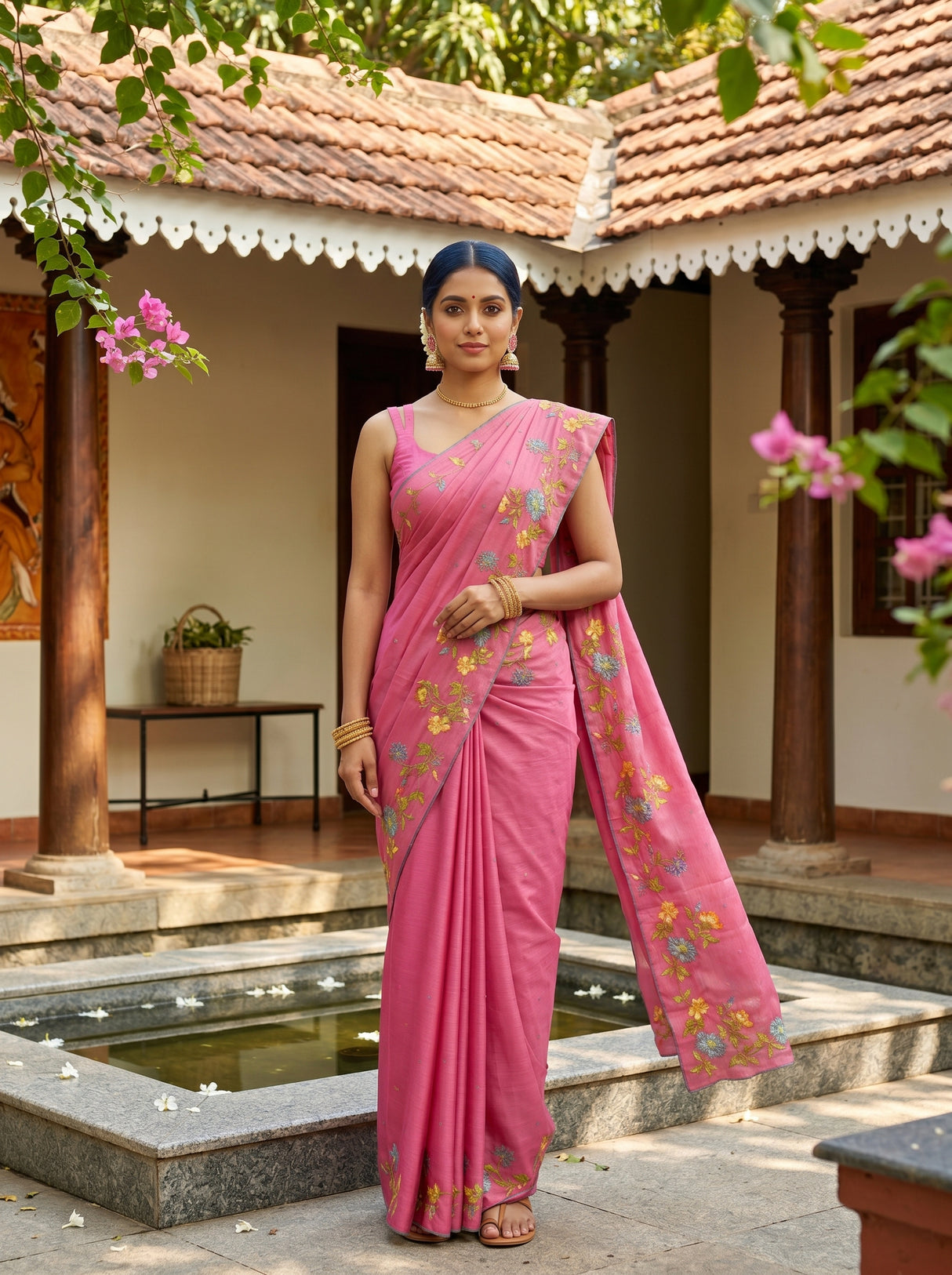 MIMOSA Saree Saree — front view on mannequin