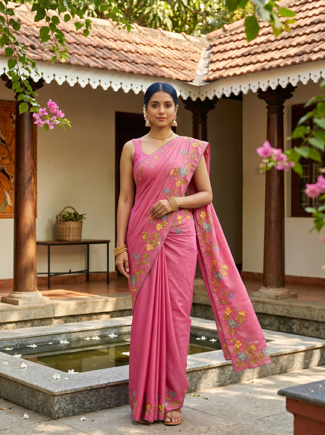 MIMOSA Saree Saree — front view on mannequin