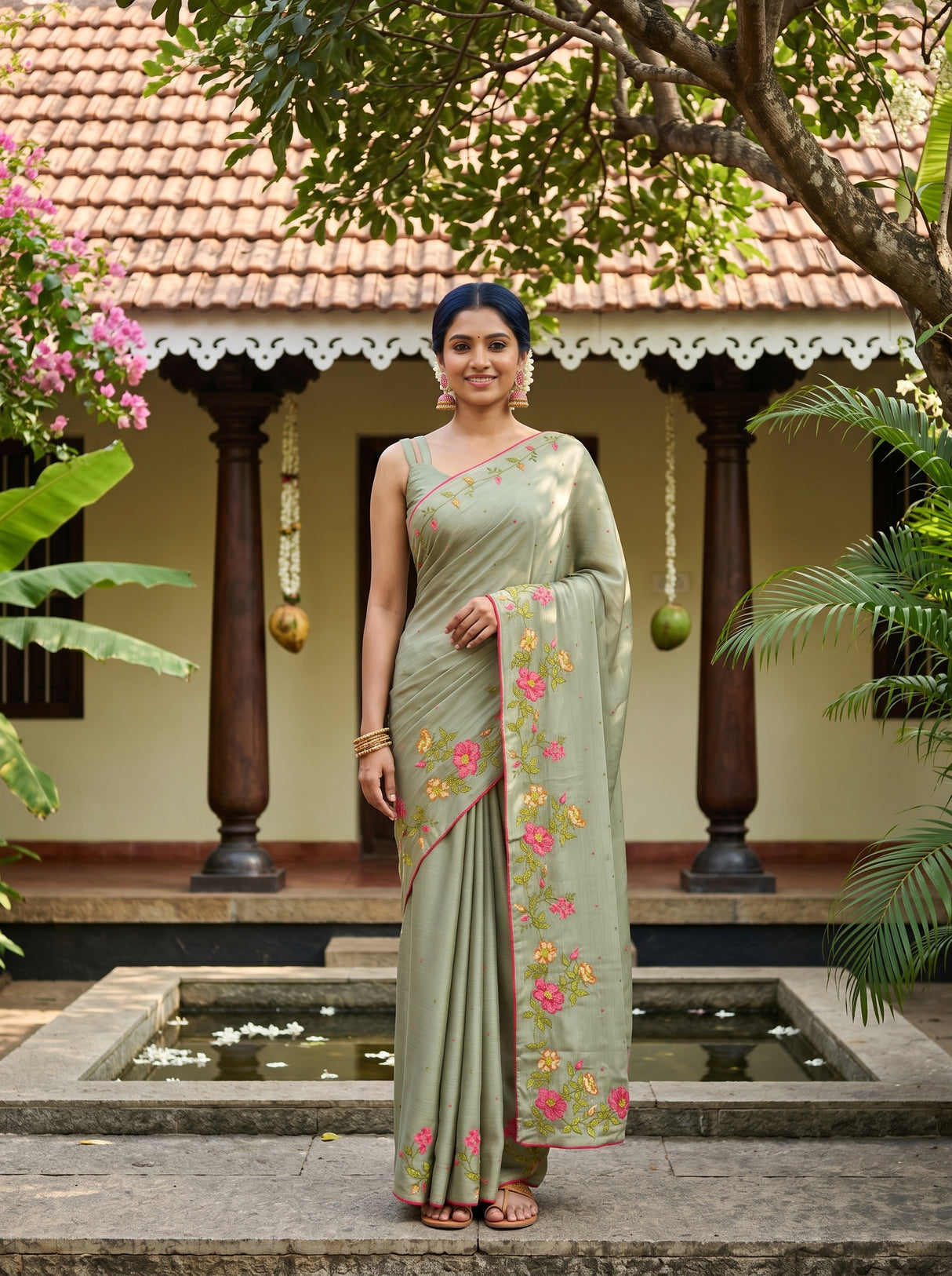 MIMOSA Saree Saree — front view on mannequin