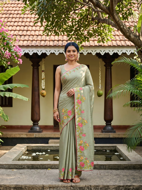 MIMOSA Saree Saree — front view on mannequin