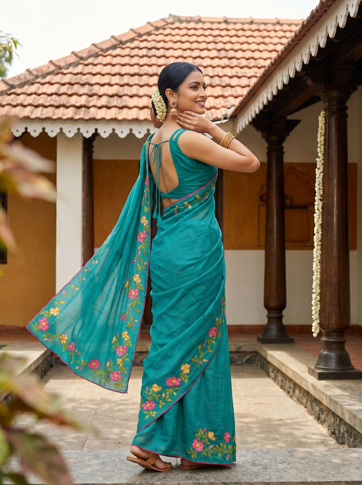 MIMOSA Saree Saree — pose 9 styling detail