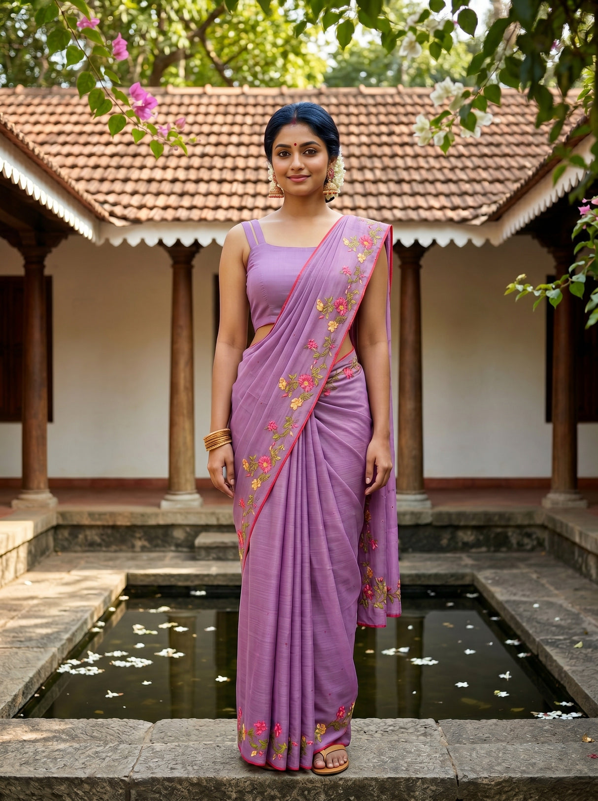 MIMOSA Saree Saree — front view on mannequin