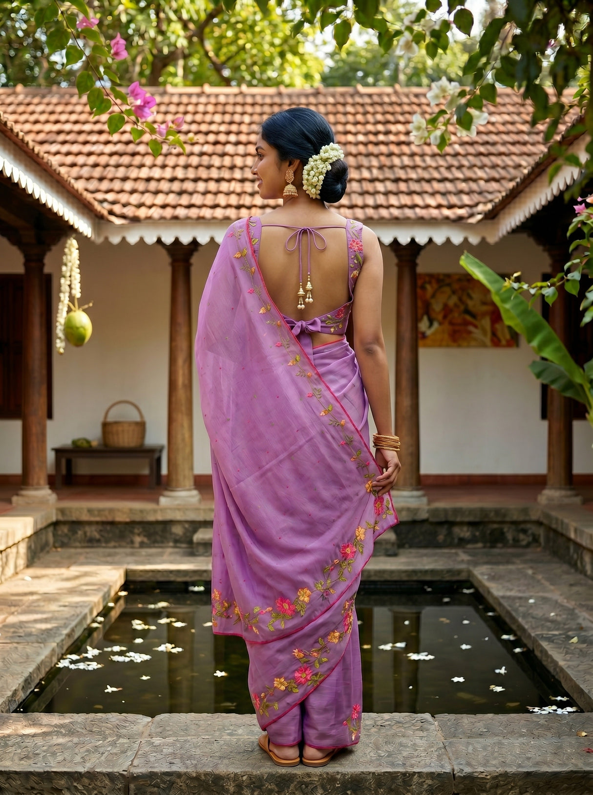 MIMOSA Saree Saree — pose 2 styling detail