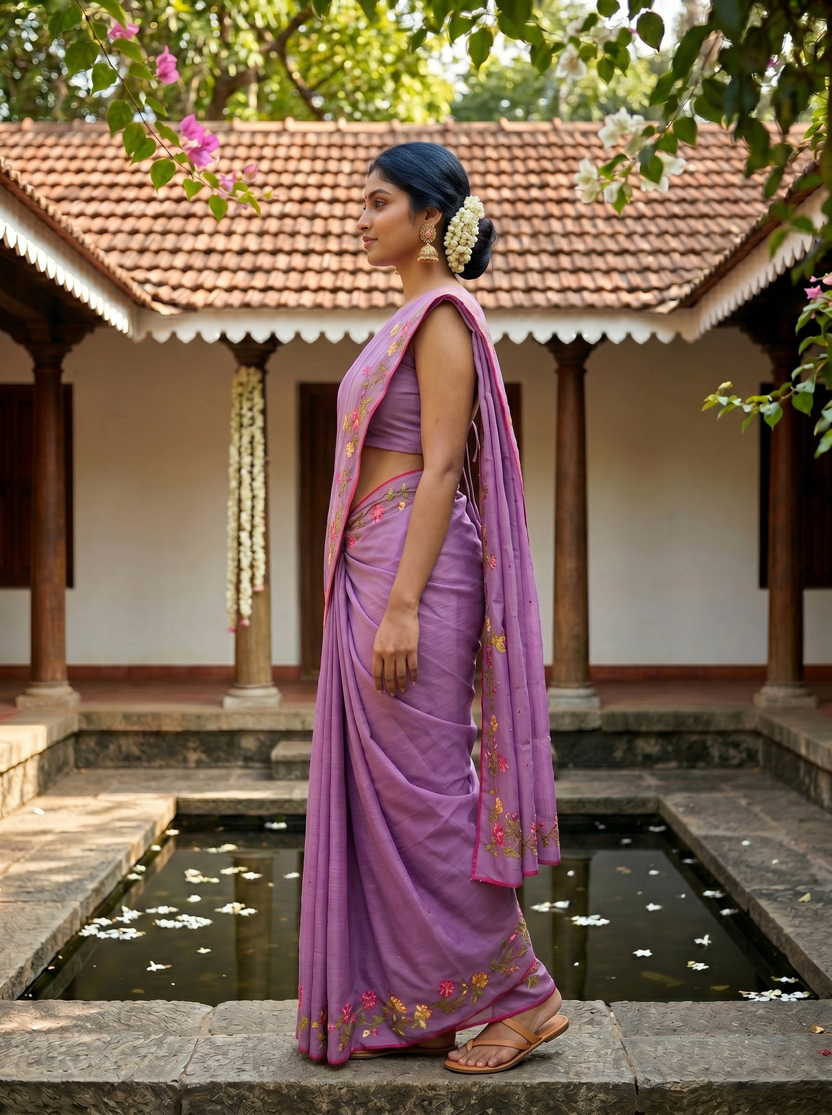 MIMOSA Saree Saree — pose 3 styling detail