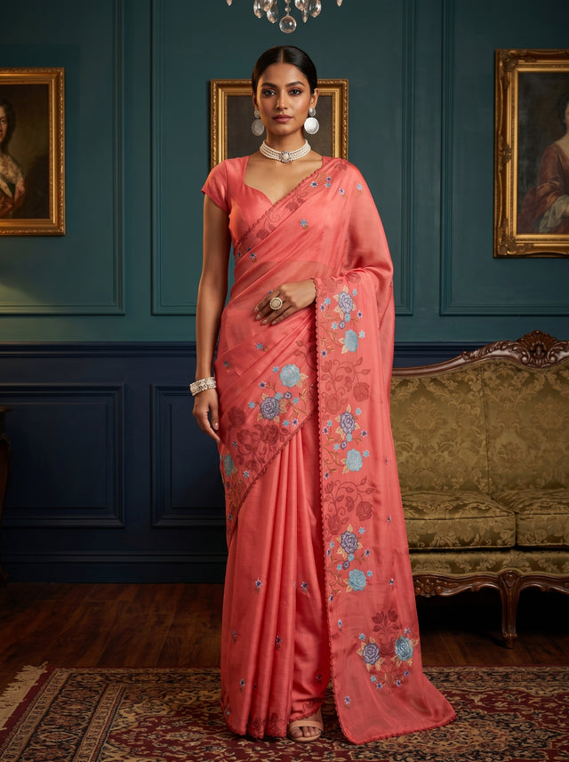 Gajari  Saree