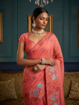 MIMOSA Gajari Saree Saree — pose 10 styling detail