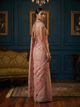 MIMOSA Peach Saree Saree — pose 5 styling detail