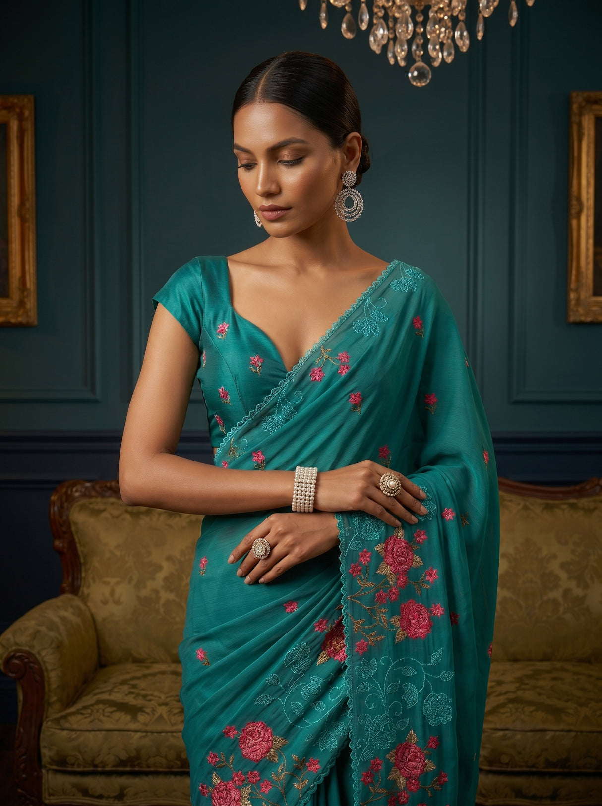 MIMOSA Rama Saree Saree — pose 10 styling detail