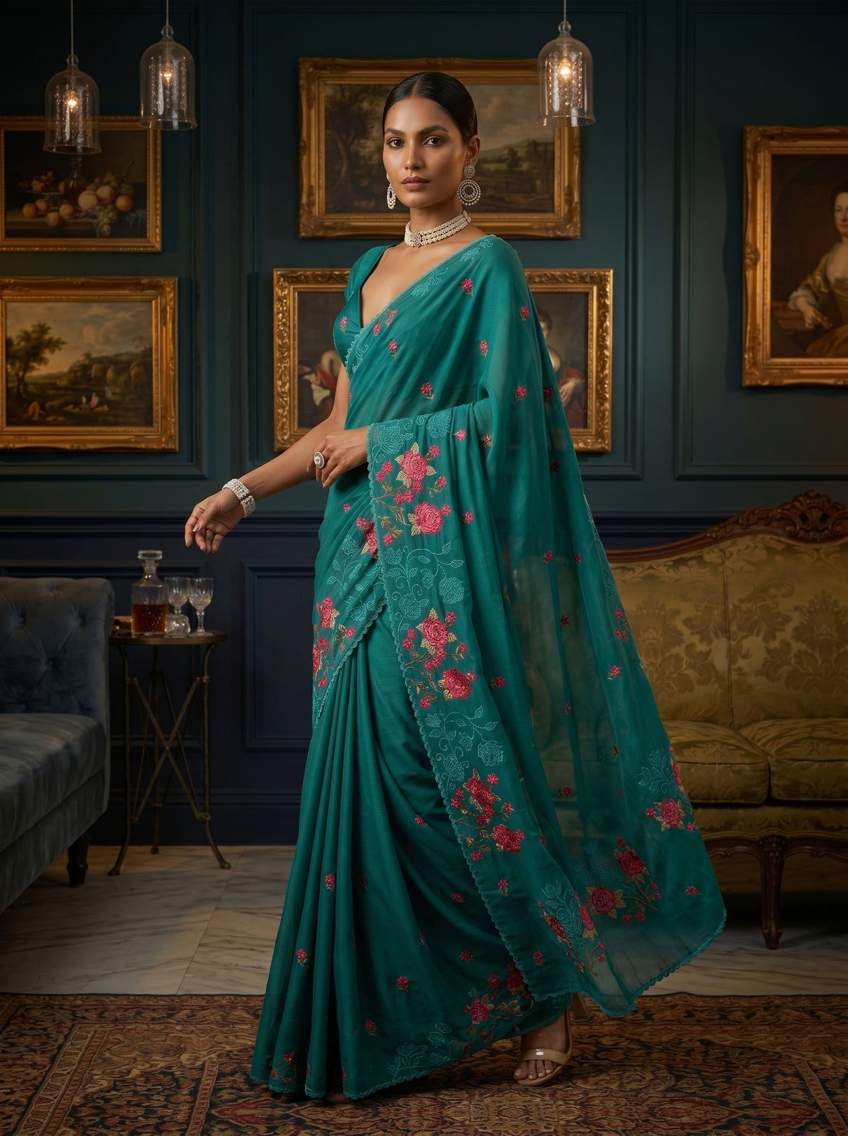 MIMOSA Rama Saree Saree — pose 9 styling detail
