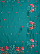 MIMOSA Rama Saree Saree — pallu and zari work detail
